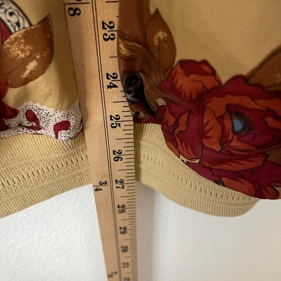 Vintage 90's FUDA International Floral Boho Abstract Silk Bomber Jacket Unisex L - Picture 11 of 12